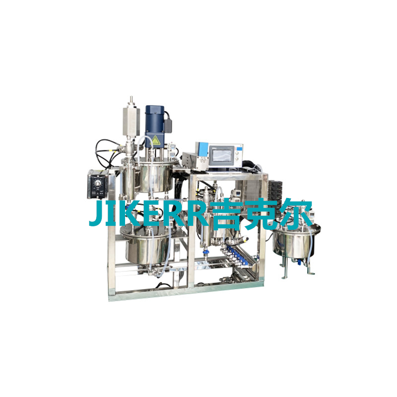 Automatic vacuum air-liquid buffer tank series